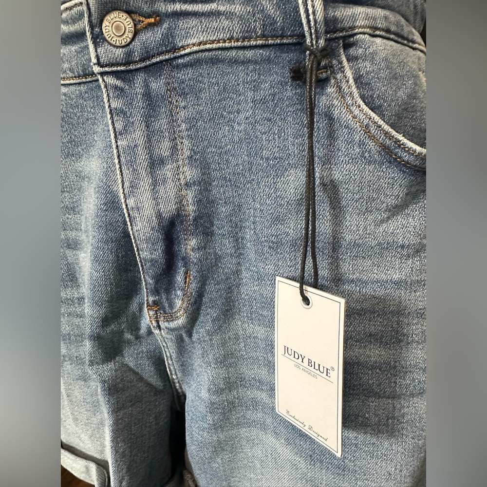 Judy Blue JOLENE Denim Romper NWT - Picture 13 of 14